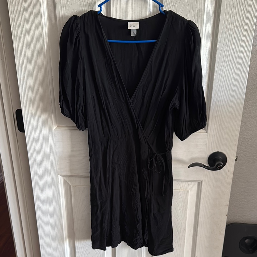 Black Wrap Dress